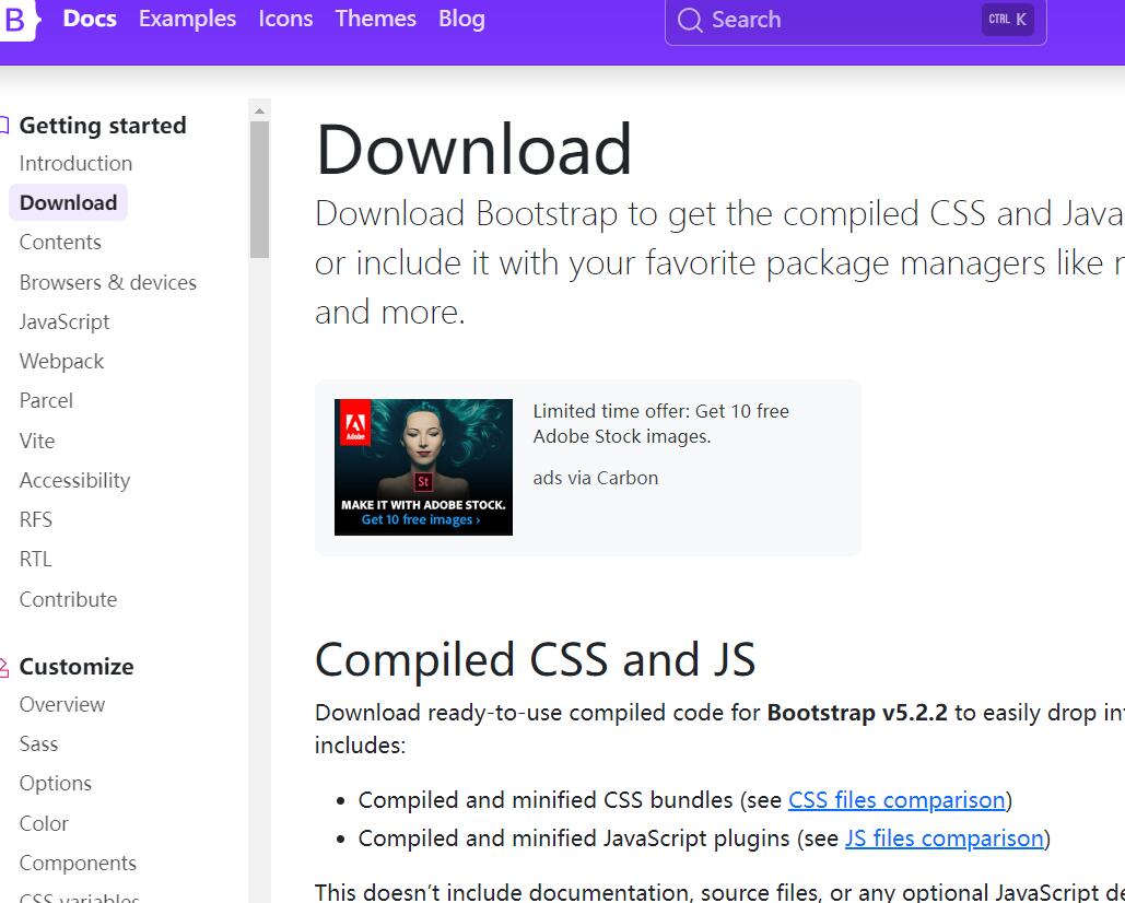下载 Bootstrap